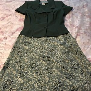 All That Jazz Short Sleeve Jacket & Skirt